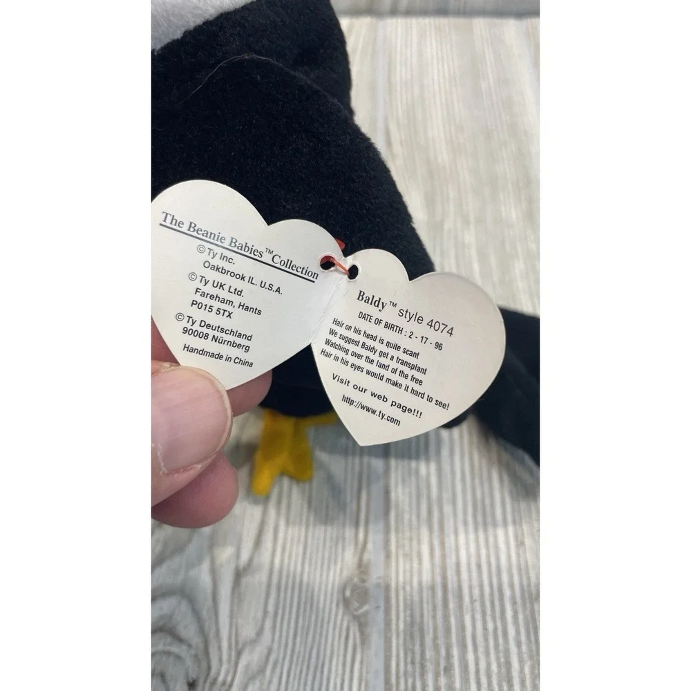 TY Beanie Baby Baldy the Eagle 1996 Vintage Plush 4074 Retired Tag